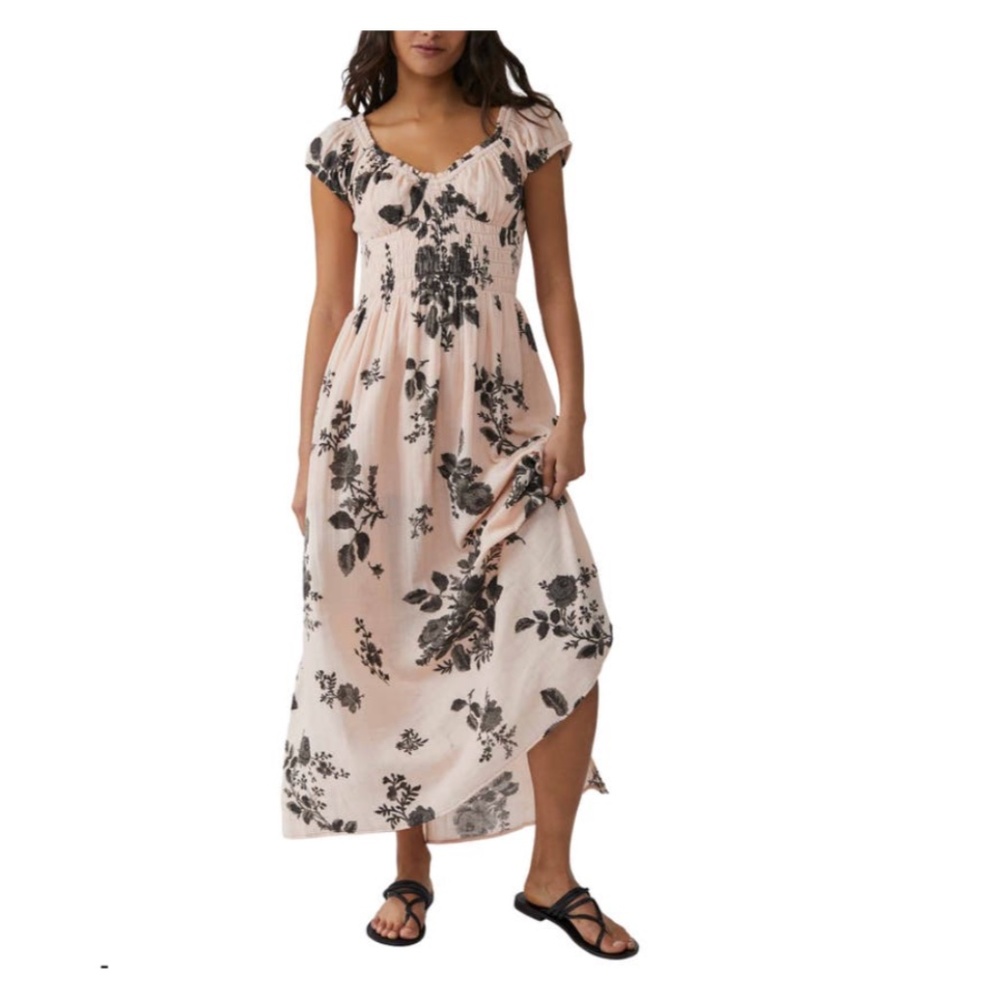 Free People Forget Me Not Midi Dress